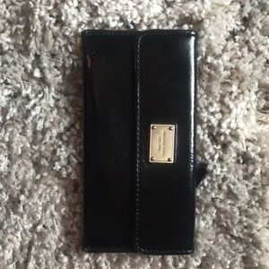 Black patent leather Michael Kors wallet